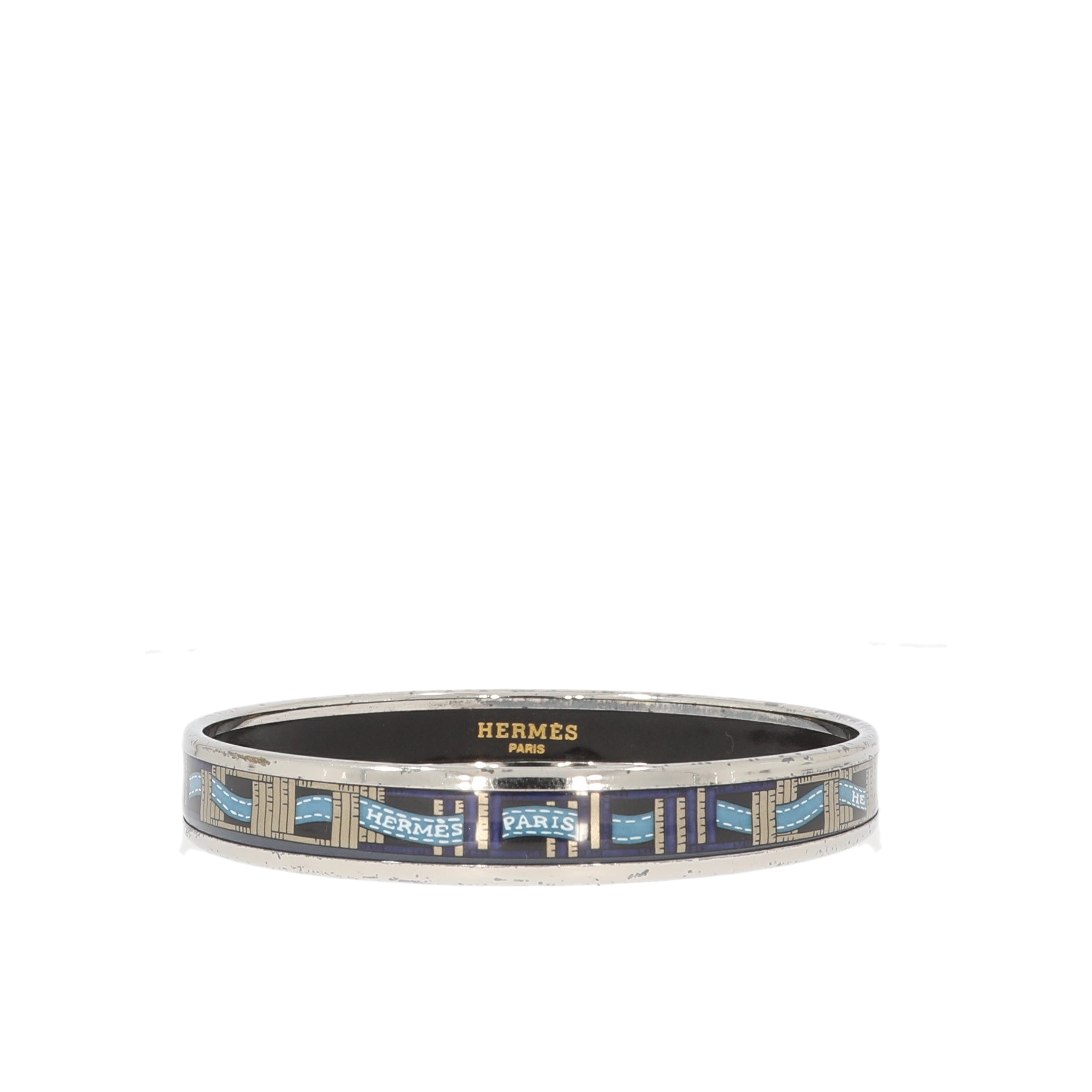 Hermes Enamel Bracelet In Multicolor Metal